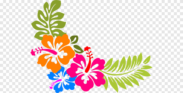 Гавайский цветок орнамент