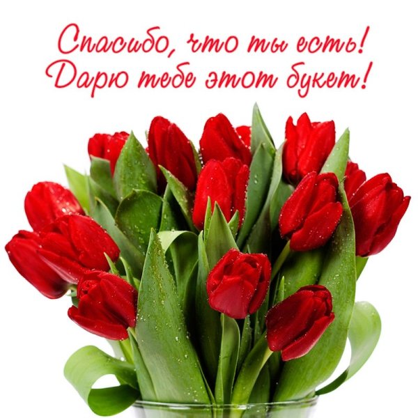 Весенние цветы с пожеланиями