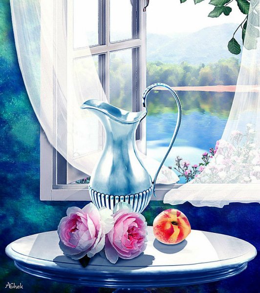 Доброе утро акварель