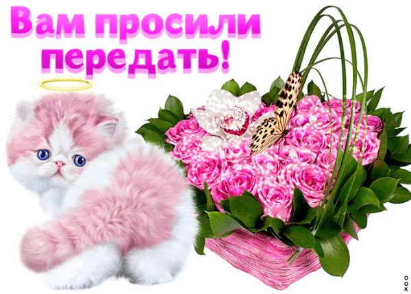 Открытка просили передать