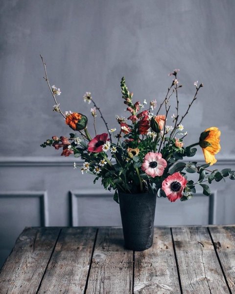 Букеты роз в стиле лофт