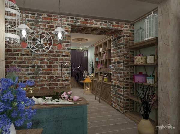 Цветочный магазин в стиле лофт Прованс