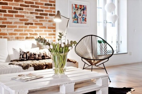 Ваза в стиле лофт в интерьере