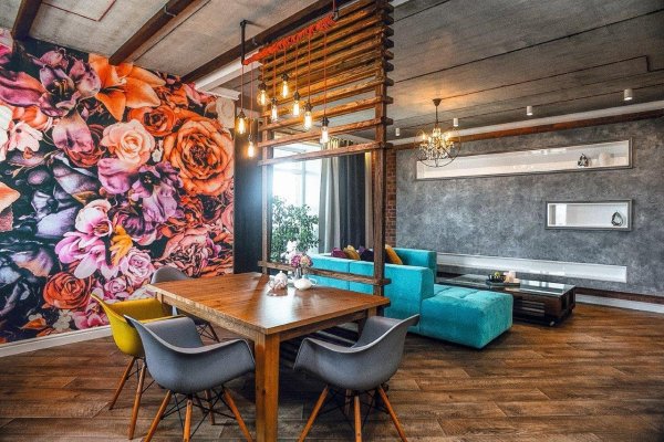 Стиль гламурный лофт