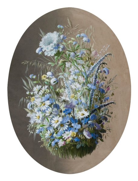 Ханс Эмменеггер букет Васильков