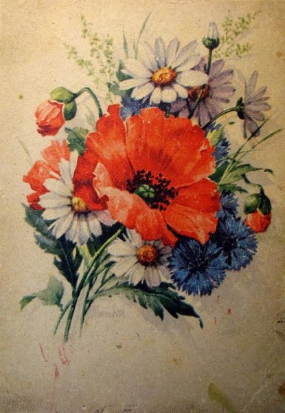 Полевые цветы для декупажа