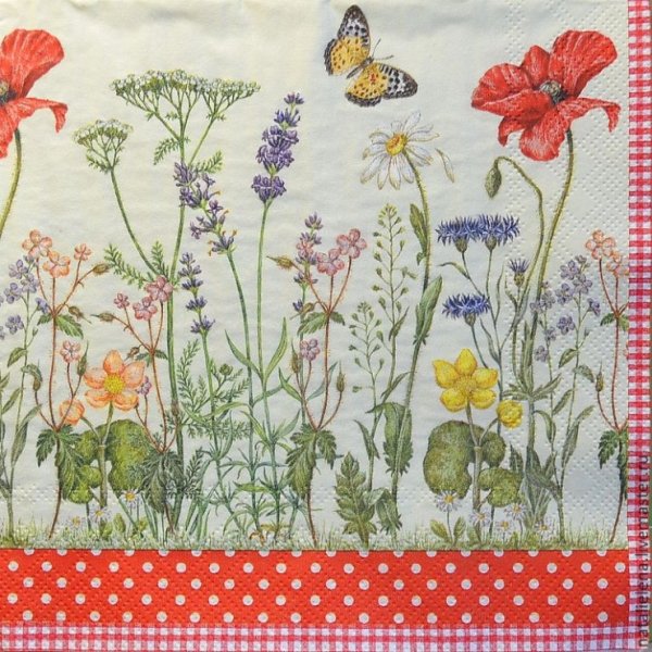 Салфетки для декупажа луговые цветы