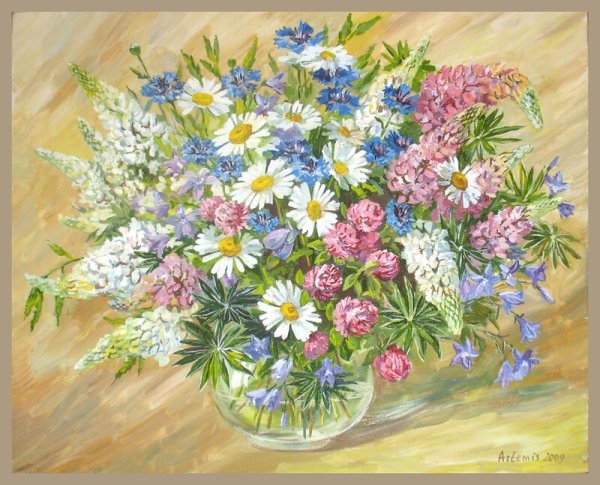 Трескин Анатолий букет полевых цветов