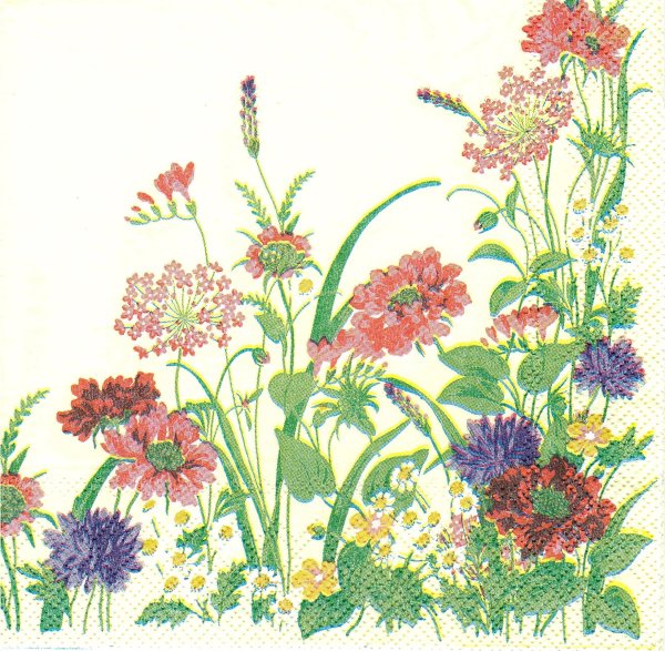 Салфетки для декупажа с полевыми цветами