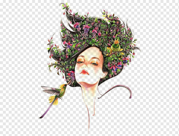 Красивая девушка рисунок