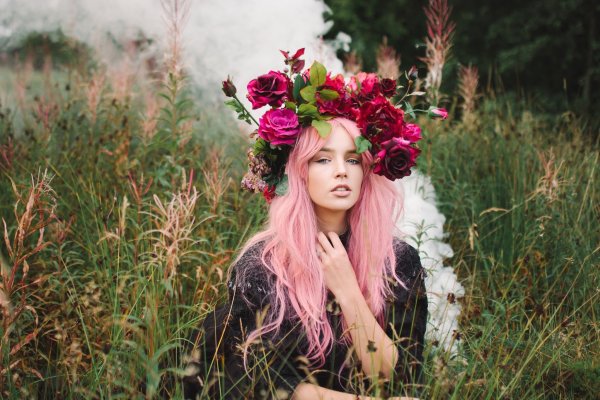 Эми Джадд девушка и пионы