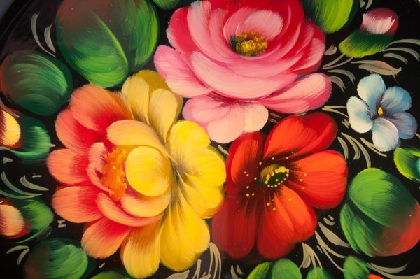 Элементы Жостовской росписи