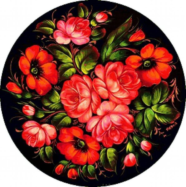 Роспись Марины Домниковой Жостово