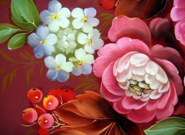 Роспись в стиле Жостово