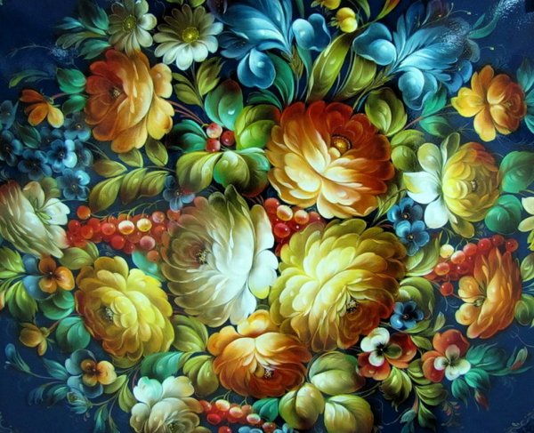 Жостово пионы