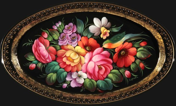 Жостово цвета росписи