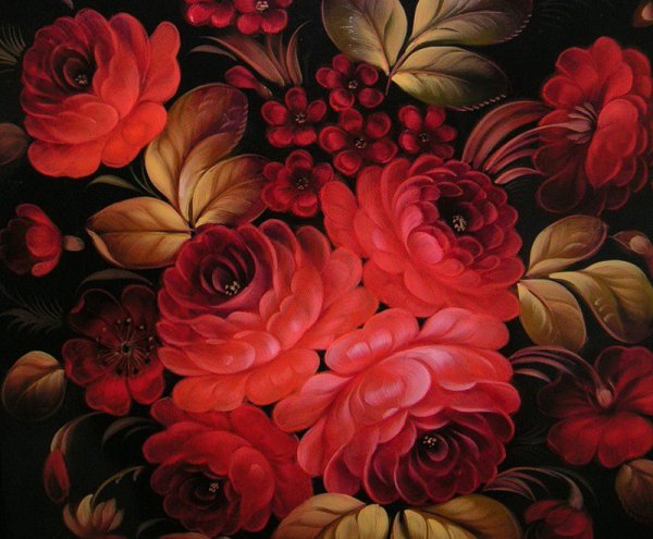 Картина Хохлома Жостово