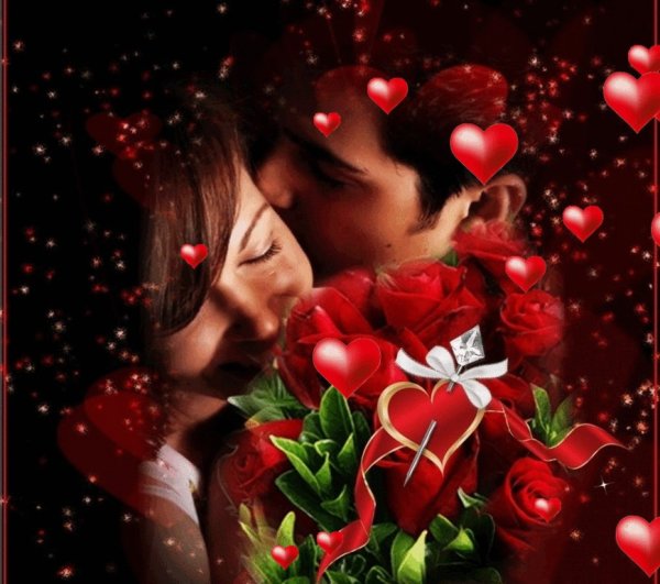 Романтичная открытка любимому