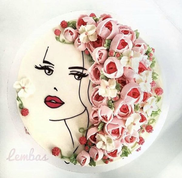 Торт с лицом девочки