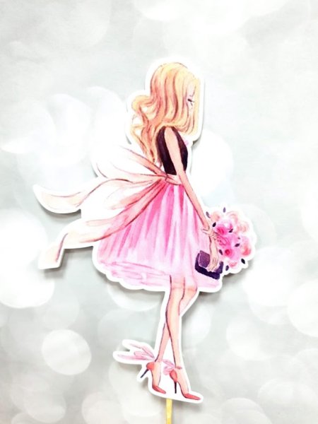 Топперы для торта девушка