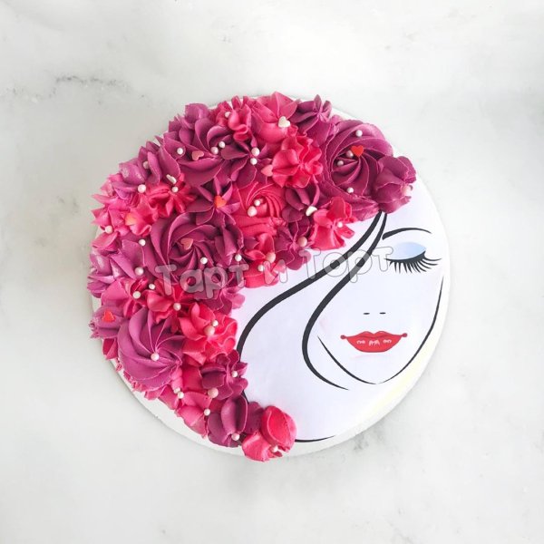 Картинка на торт девушка со спины