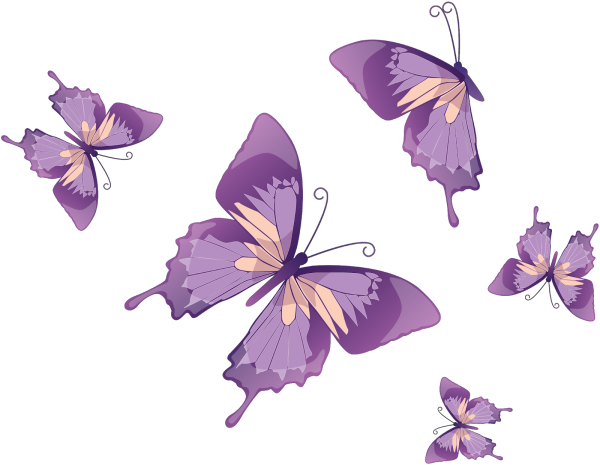 Сиреневые бабочки