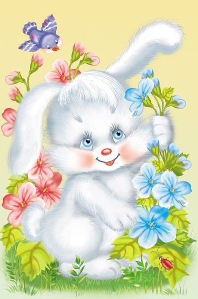 Кролик с венком