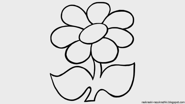 Роза раскраска