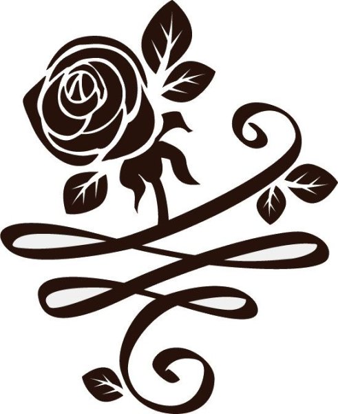 Трафарет вензеля для декора