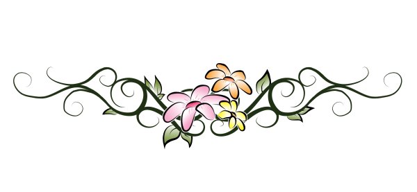 Цветочные вензеля