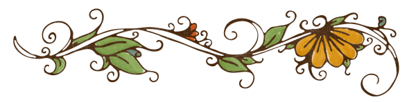 Вензеля цветы на прозрачном фоне