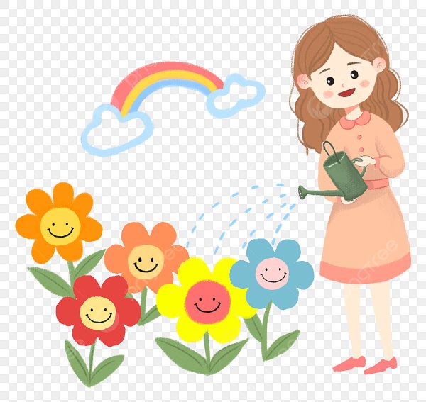 Лейка для полива цветов вектор