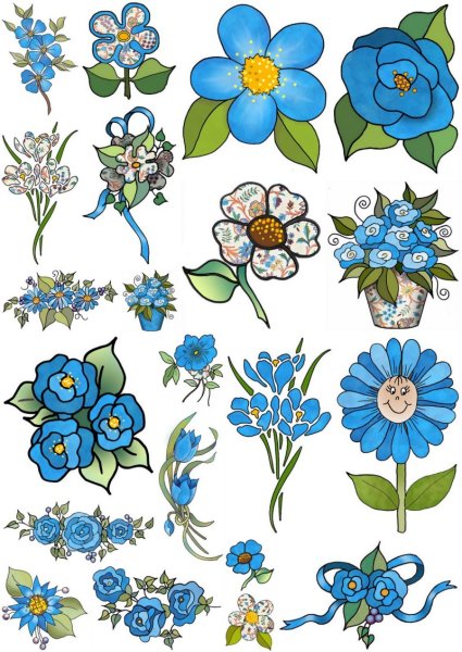 Цветочки для украшения