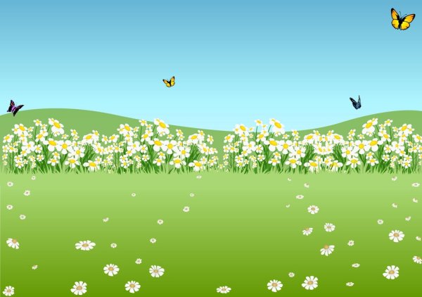 Фон для аппликации луг