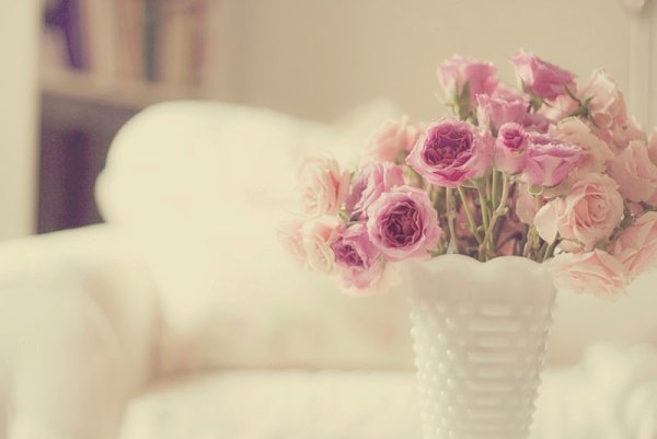 Ваза с нежными цветами