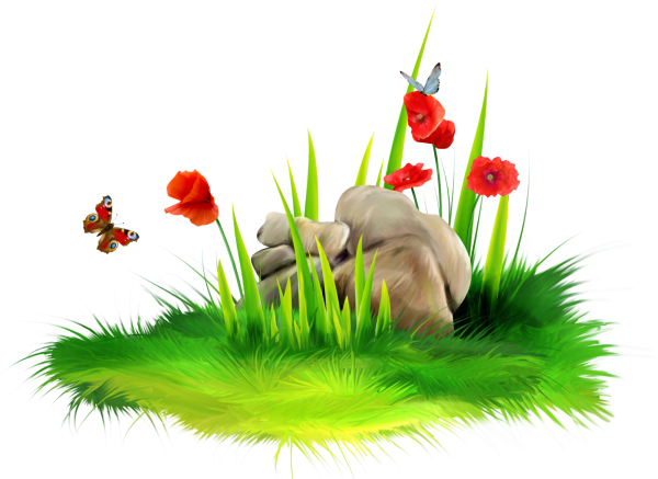 Зеленое поле и небо вектор