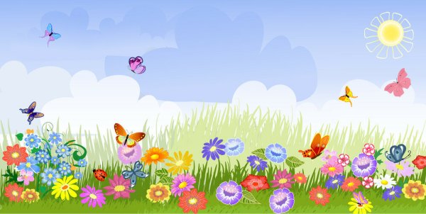 Луг на прозрачном фоне