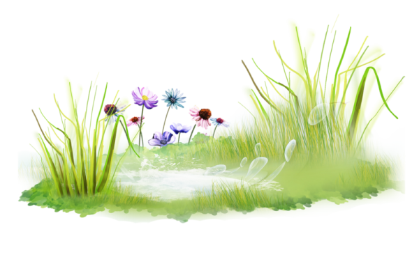 Фон Полянка с колокольчиками