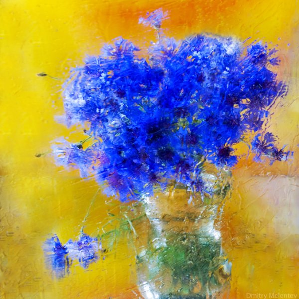 Импрессионисты букет Васильков