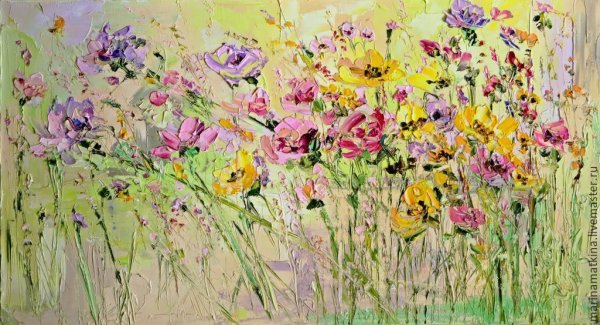 Полевые цветы картины современных импрессионистов