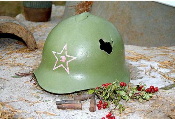 Каска солдата Великой Отечественной войны