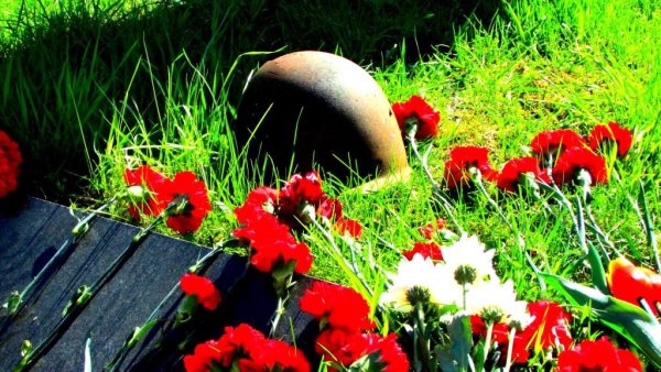 Цветы в каске