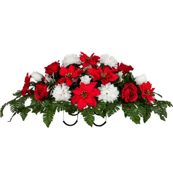 Траурный букет на прозрачном фоне