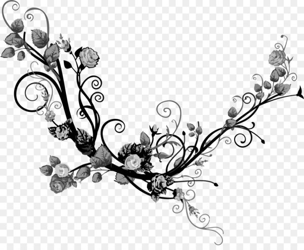 Цветочный узор на белом фоне