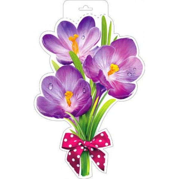 Вырубной плакат цветы