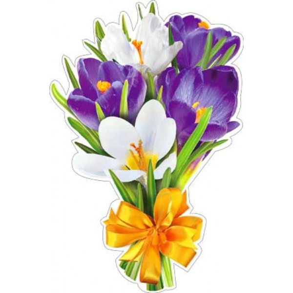 Вырубные букеты весенних цветов