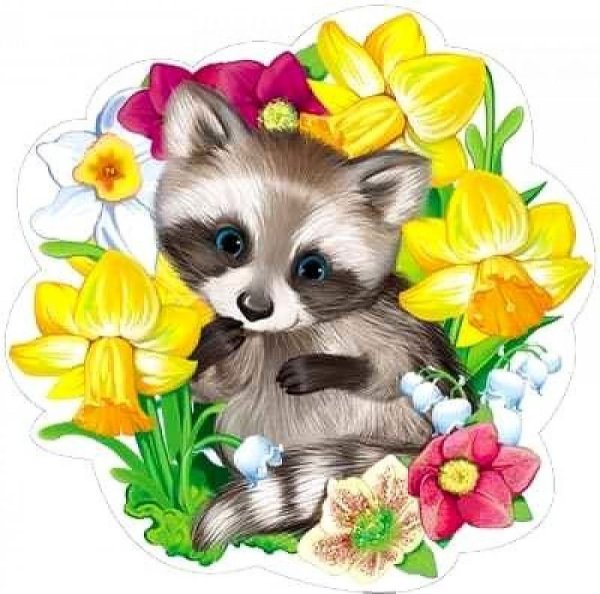 Вырубные плакаты корзины с цветами