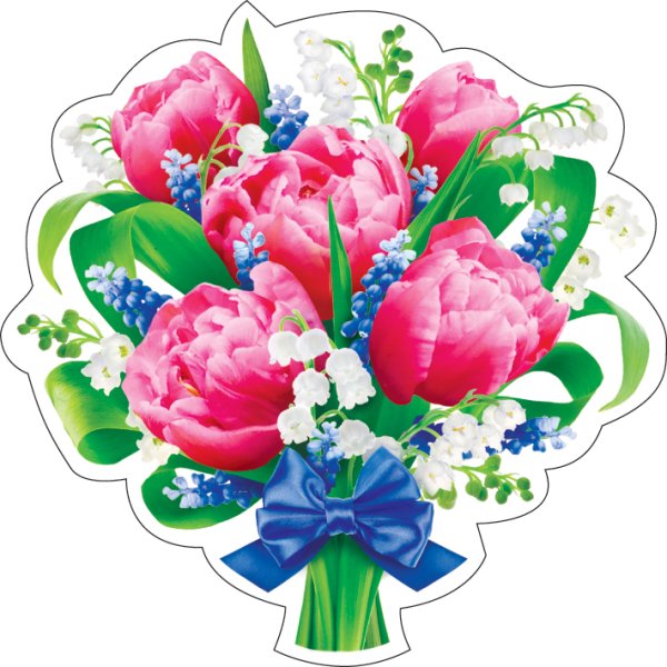 Вырубной плакат цветы