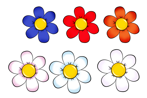 Раскраски цветов для маленьких детей