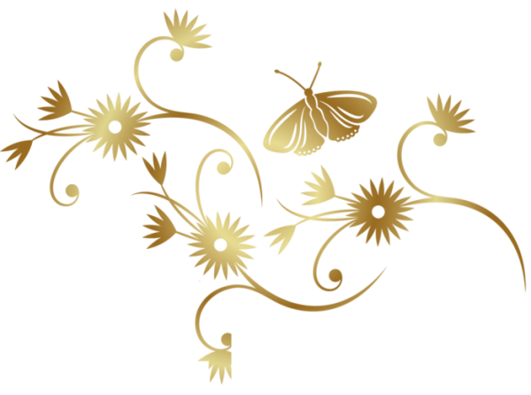 Золотые цветочки